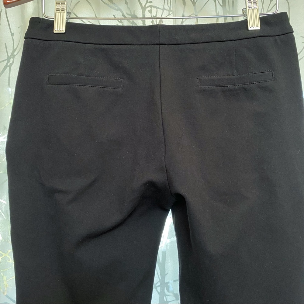 KOBI HALPERIN krista black mid rise ankle cropped dress pants zipper pockets - Picture 6 of 12